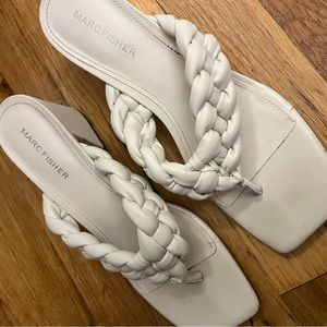 White Marc Fisher heels